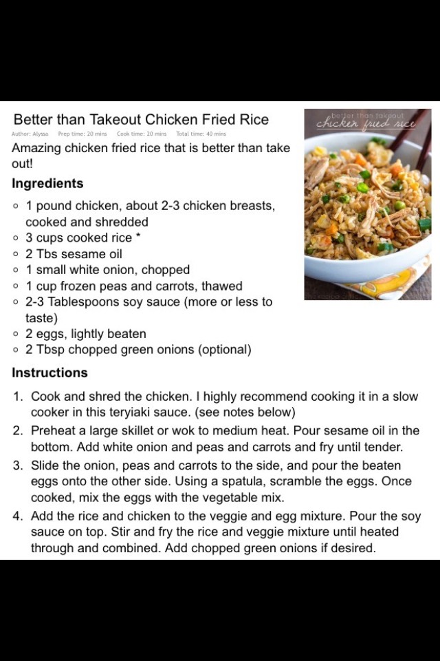 Chicken Fried Rice 🐤