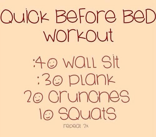 Before Bed Workout