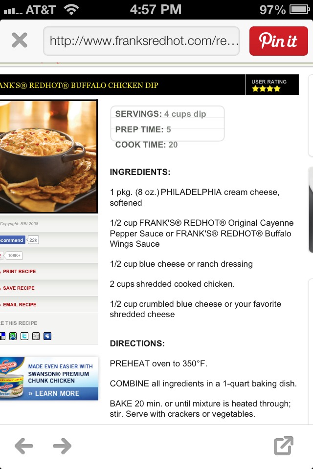 Buffalo Chicken Dip