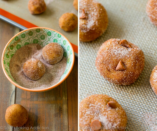 Cinnamon chip and pumpkin cookies