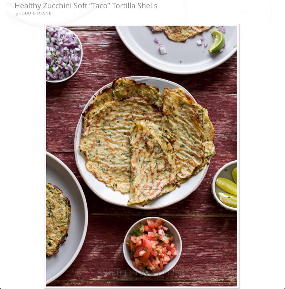 Healthy Zucchini Soft "Taco" Shells