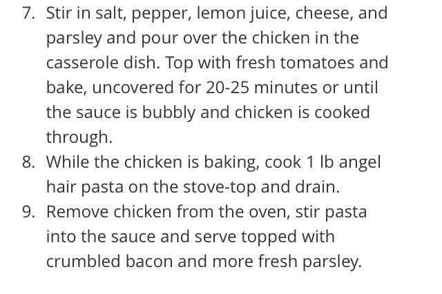 Baked Chicken Caesar Casserole. 