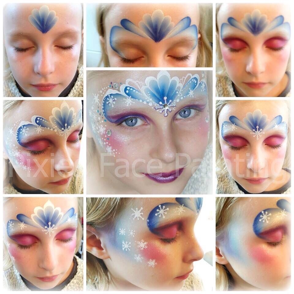 Face And Body Paint: Forehead And Sides. 