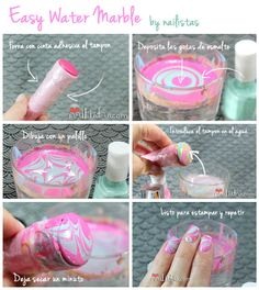 Cutest Marbling Nail Tutorial πππ―