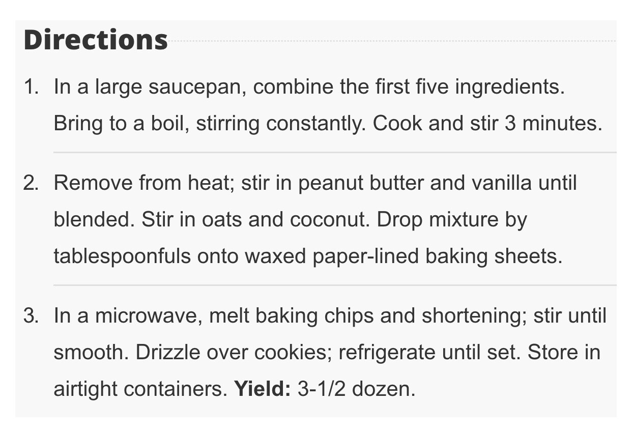 No Bake Fudgy Coconut Cookies. 
