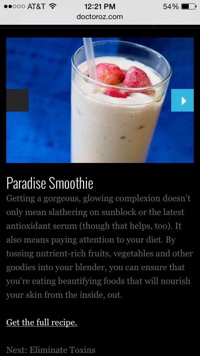 Dr. Oz Top Slimming Smoothies (including A 3 Days Breakfast, Lunch, And Dinner Detox)