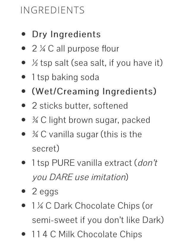 Best Chocolate Chip Recipe!! 