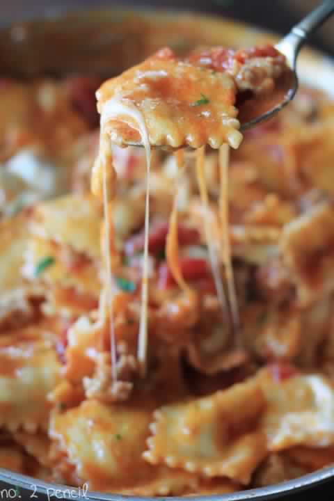 One Pan Skillet Lasagna 