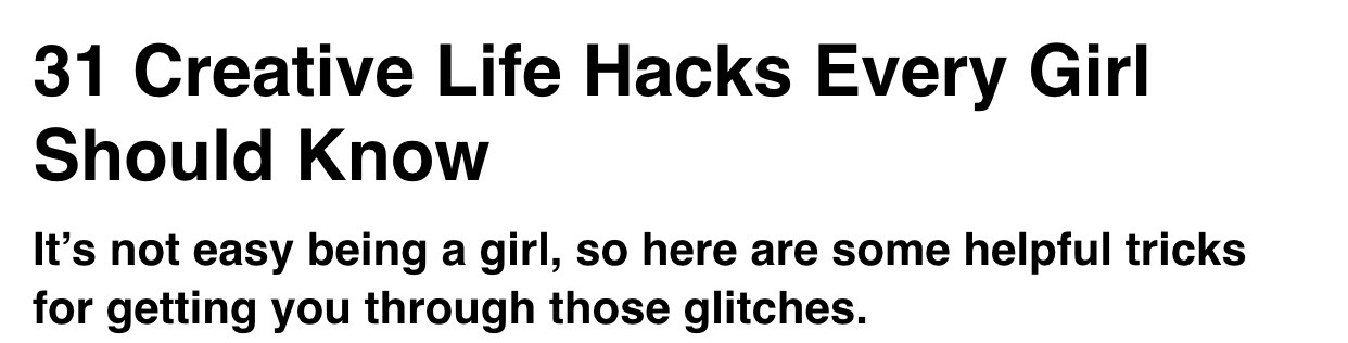 3⃣1⃣ Creative Life Hacks Every Girl Should Know. 👍🏻❤️👍🏻