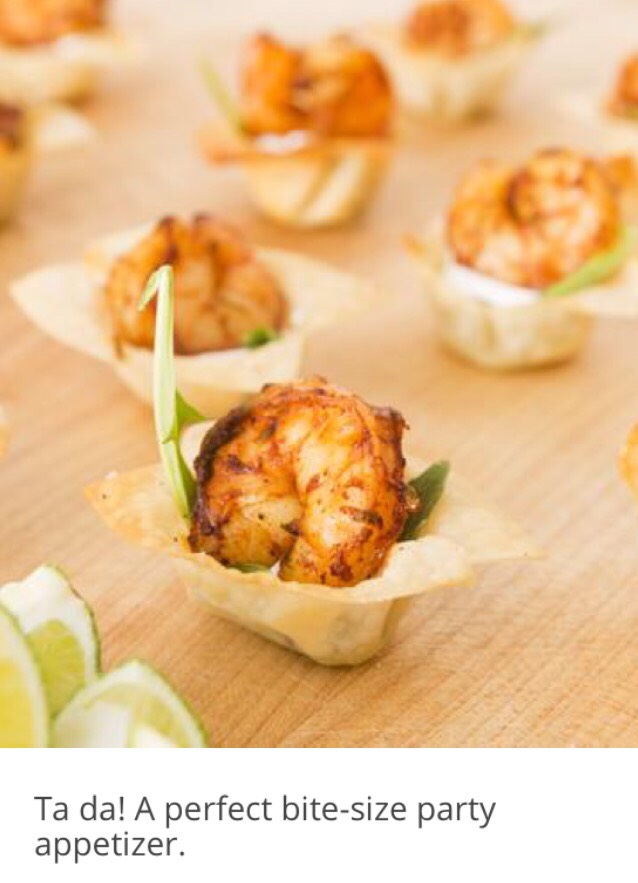 Make Chili-Lime Shrimp Cups. #SummerVibes