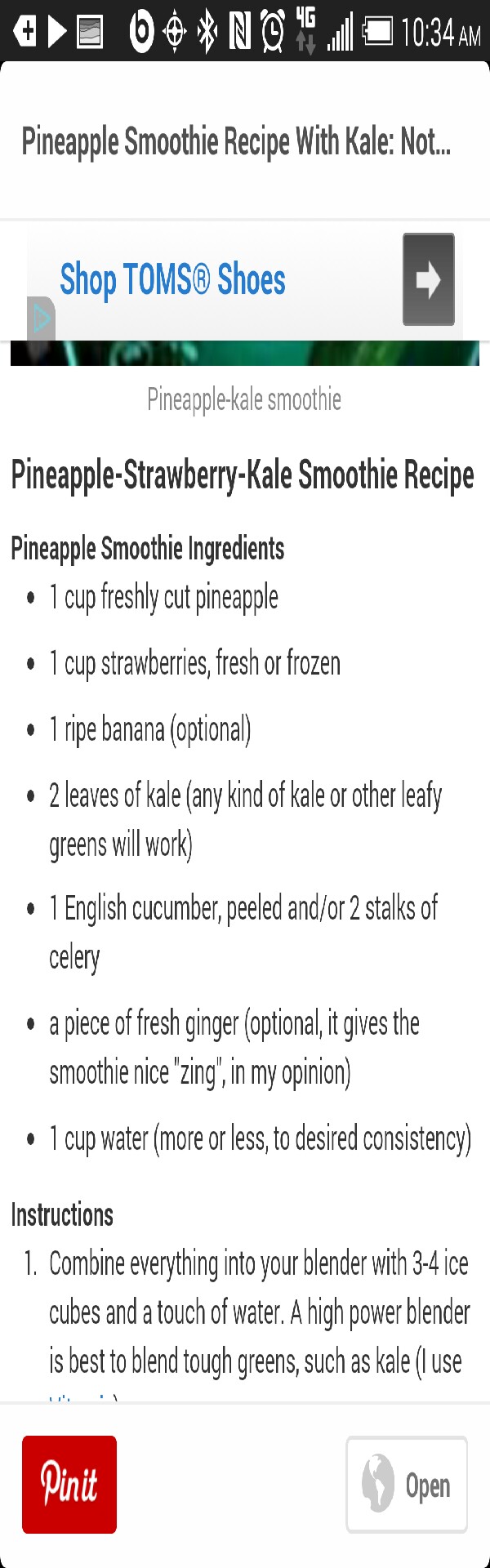 🍓🍓pineapple/strawberry smoothie with kale🍍🍍
