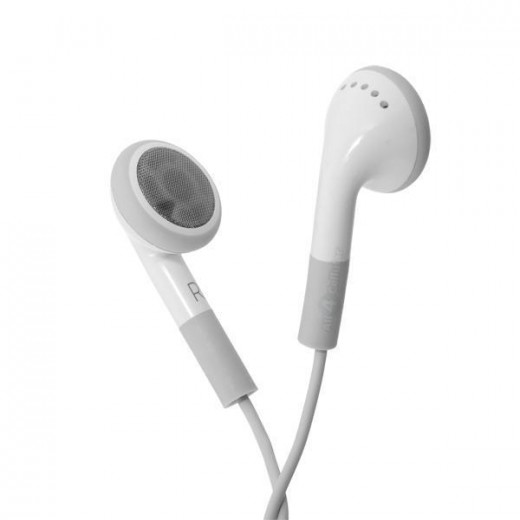 stressed? put in some earphones and play your favorite music.