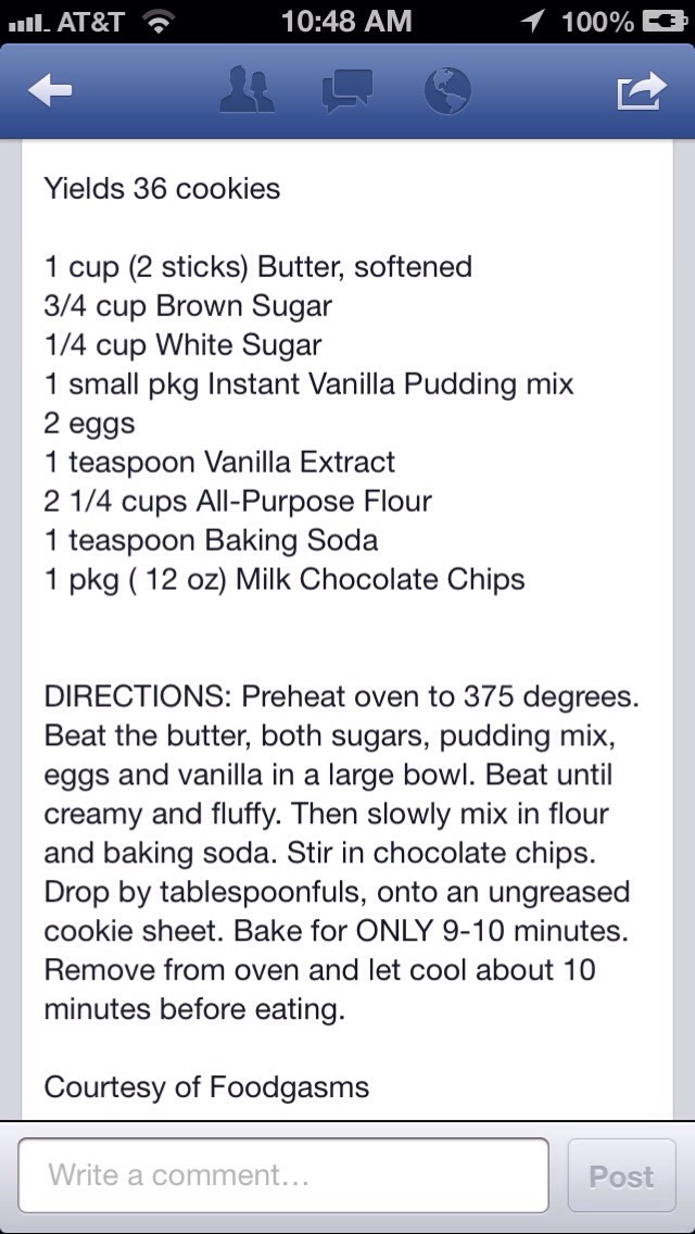 3 Different Cookie Recipes 1)sugar Cookies 2)oatmeal Cookies 3)vanilla Pudding Cookies 