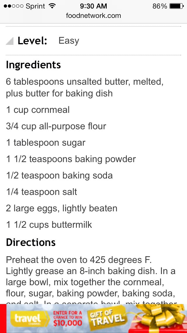 Cornbread Recipe Great For Thanksgiving!
