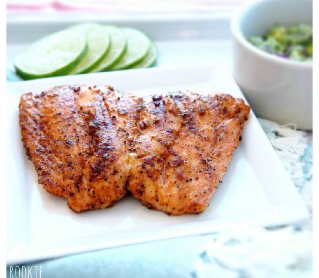 Grilled Salmon With Avocado Salsa