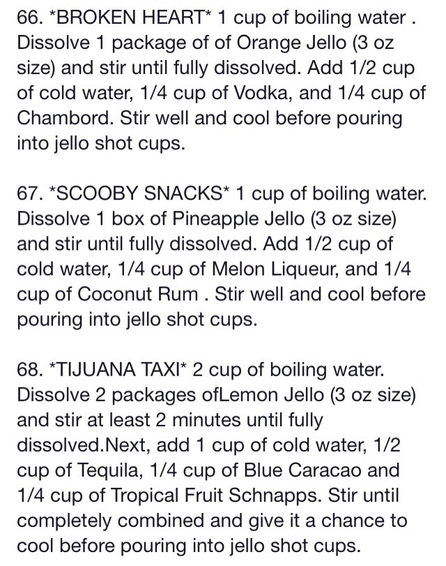 70 Jello Shot Recipes 🍸🍹