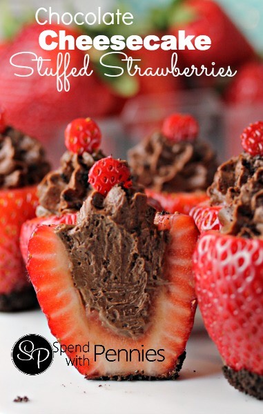 🍓 Chocolate Cheese Cake Stuffed Strawberries.🍓