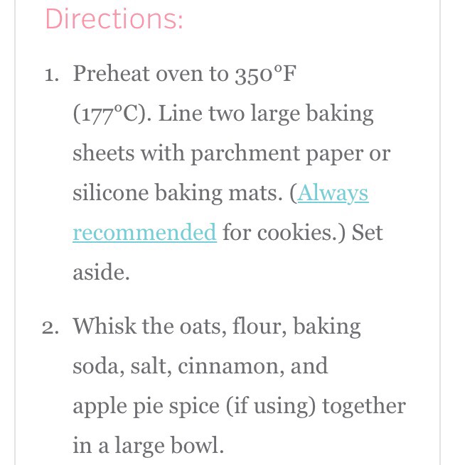 Apple Cinnamon Oatmeal Cookies.