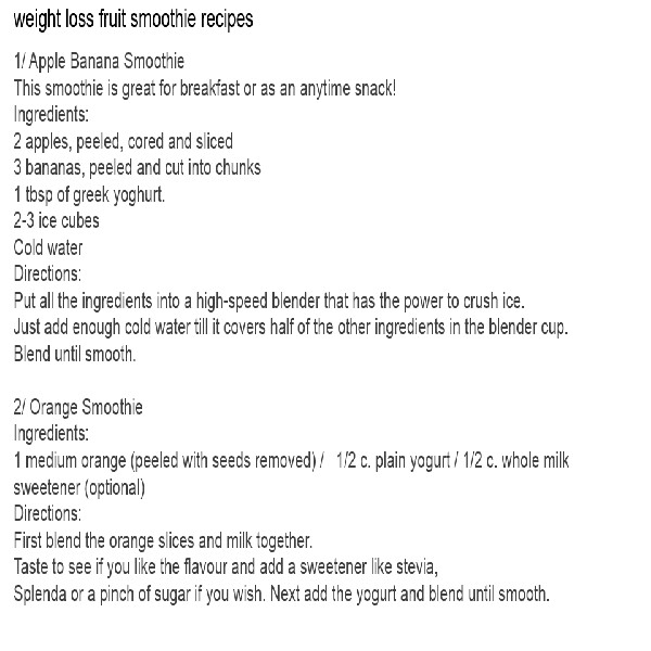 Diet smoothie recipes!!