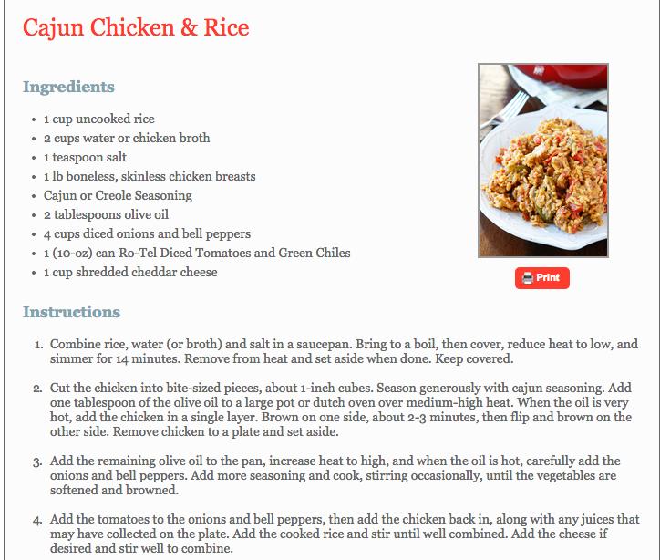 Cajun Chicken & Rice - Super Easy!