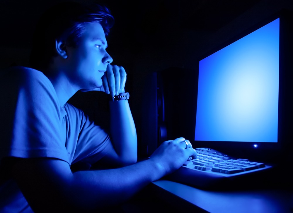Blue light emitted from computers,T.V's,phones,tablets ect. Causes the same effect as the tip before. But we all use our phones at night (me in particular) so instead of not using them you should : wear orange tinted glasses or turn the brightness down on your device.