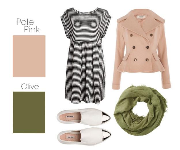 22. Pale Pink & Olive
