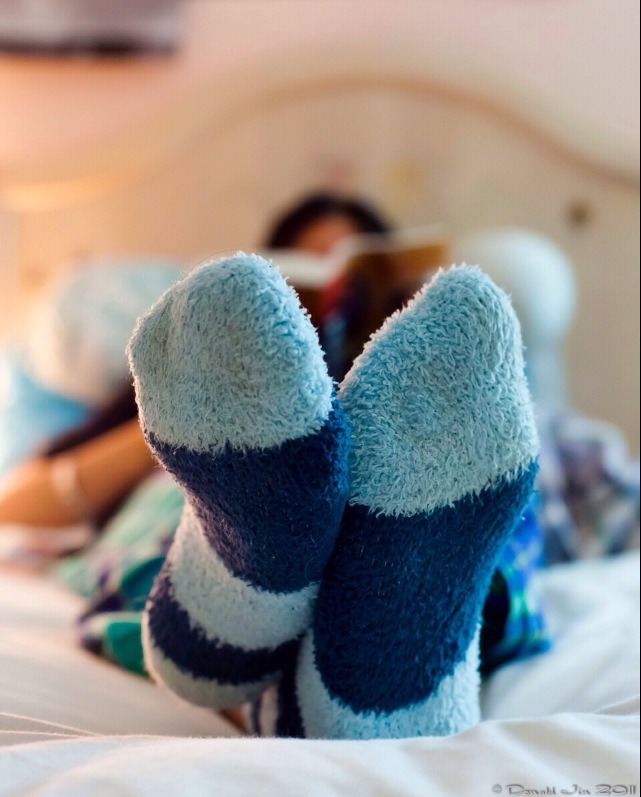1. Put a coat of vaseline on your feet at night, cover them with socks and wake up to softer feet - every day!