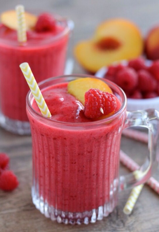 Frozen raspberry peach lemonade 
