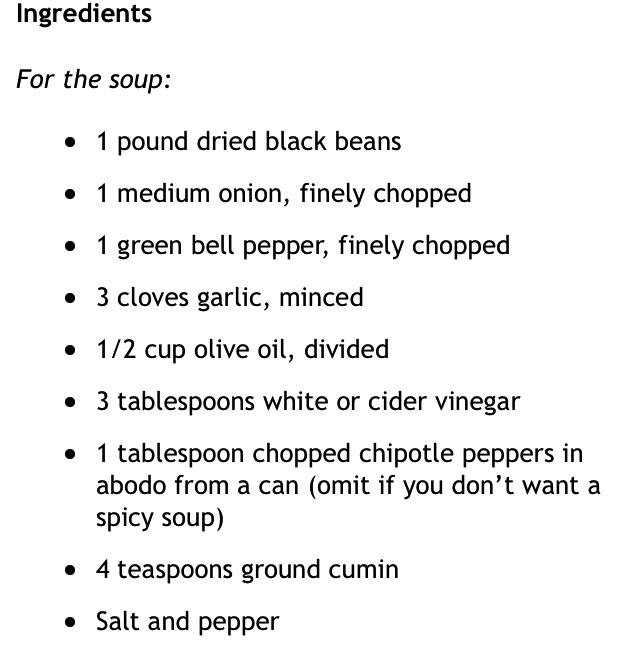 ✨💞Spicy Black Bean Soup💞✨