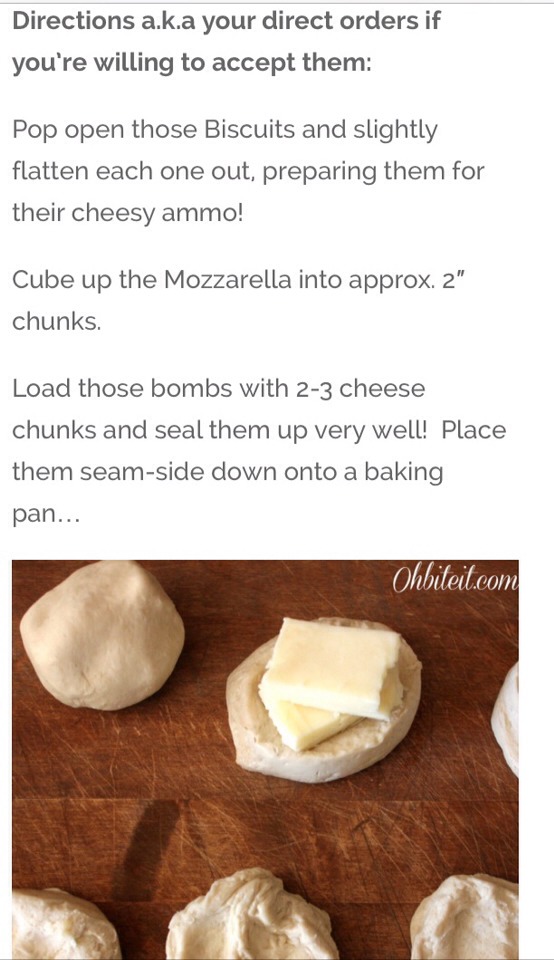 " Cheesy Biscuit Bombs"😋