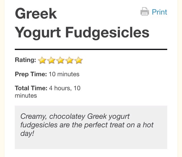 GREEK YOGURT FUDGESICLES! 🍦