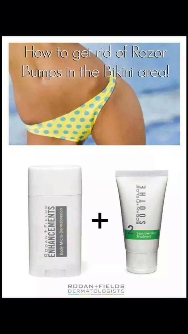 Red Bumps are not sexy in your cute bathing suit! Plus it's a pain to shave your bikini area, why do it so often! This will help with the length you can go between shaves!