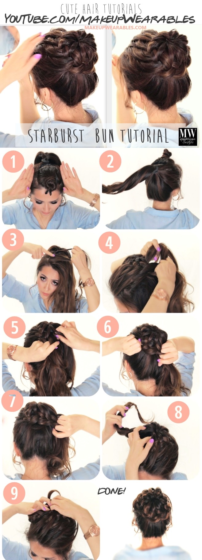 School Hairstyle Tutorials💞