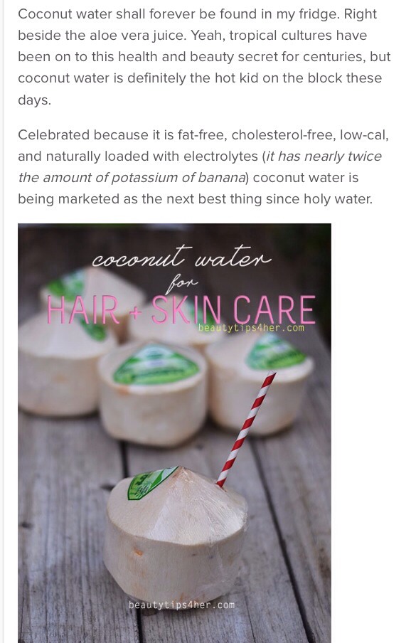 Coconut Water For Skin & Hair Care👍😃👌