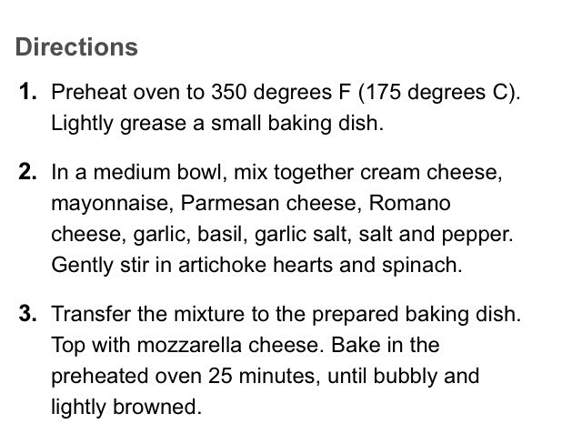 Artichoke And Spinach Dip 