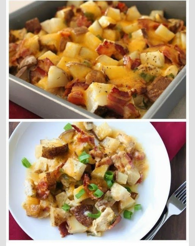 Baked Potatoes & Chicken Casserole 