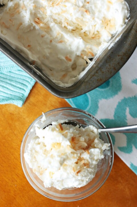 Three Ingredients Coconut Ice cream. 🍨