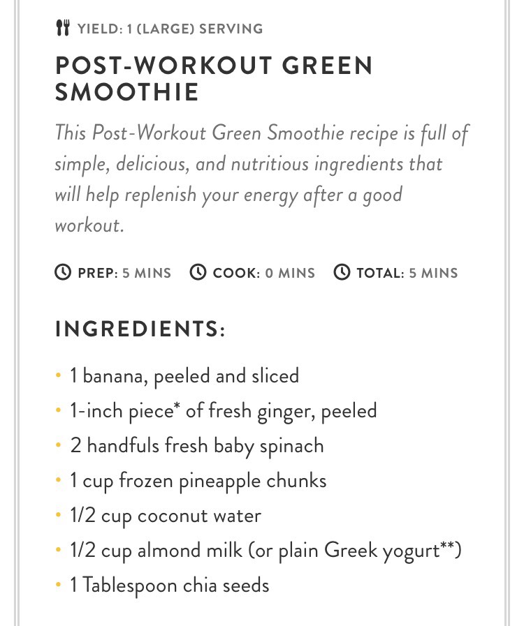 Post-Workout Green Smoothie