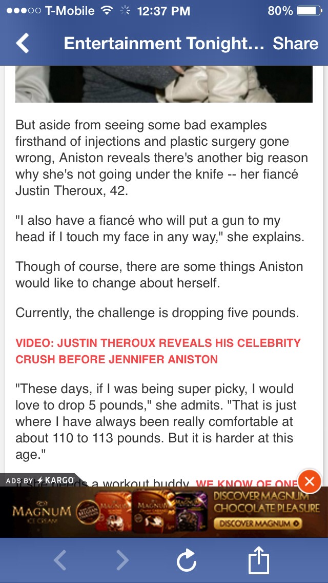 ✨🎀Jennifer Aniston's Ideal Weight✨💜
