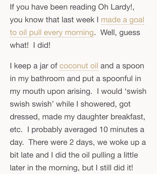What is Oil Pulling??