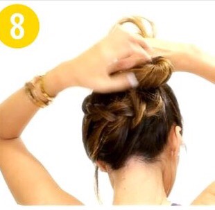 Cute French Braid Messy Side Bun