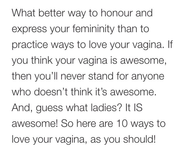 10 Ways To Love And Care For Your Vagina🌼
