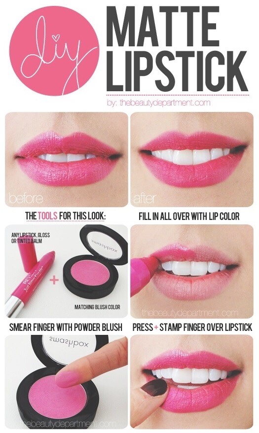 How to make a mat lipstick without drying your lips💗💄