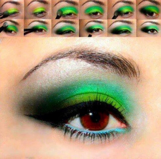 Green Eyeshadow Tutorials 🌴