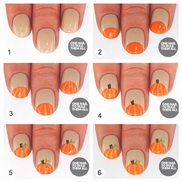 20. Pumpkin Nails
There's nothing more fall festive than these! Perfect for Harvest, Halloween and, of course, Thanksgiving too! 