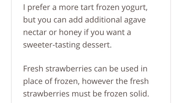 5-Minute Healthy Strawberry Frozen Yogurt