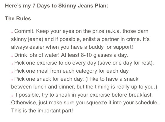 7 Days To Skinny Jeans! π