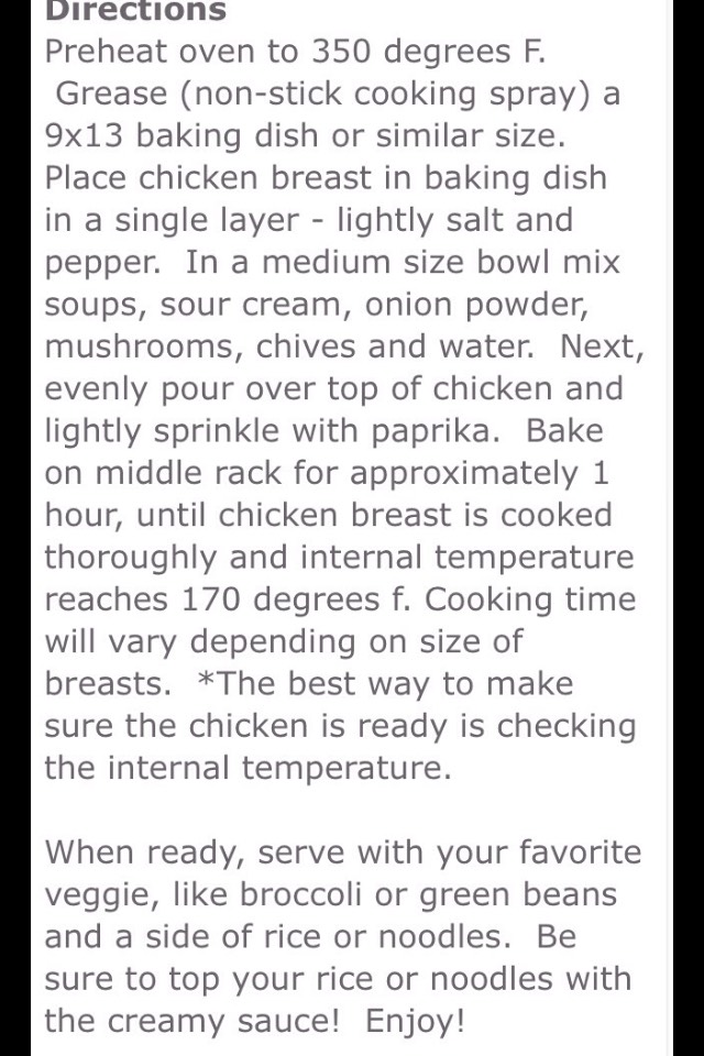 Creamy Chicken Bake 