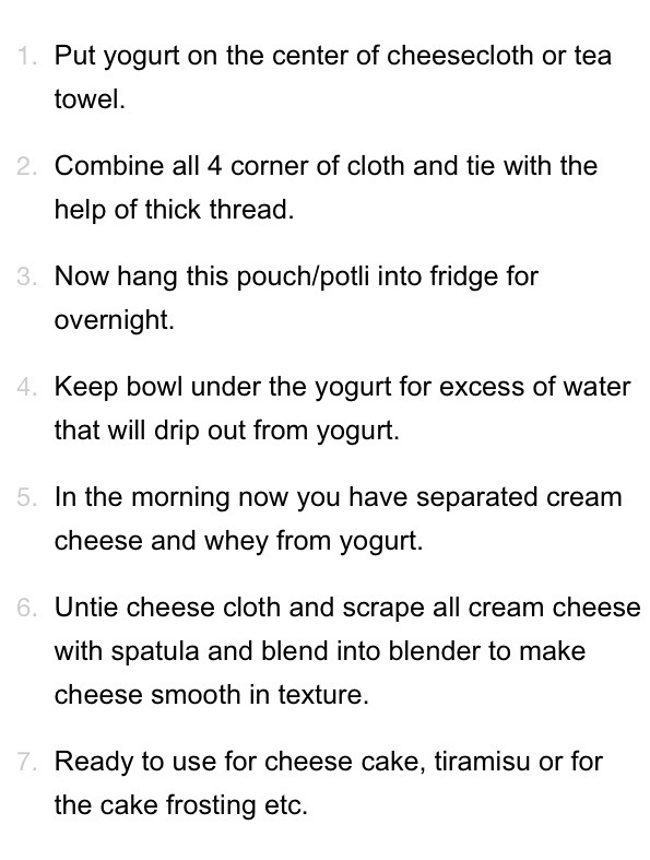Homemade Cream Cheese. 