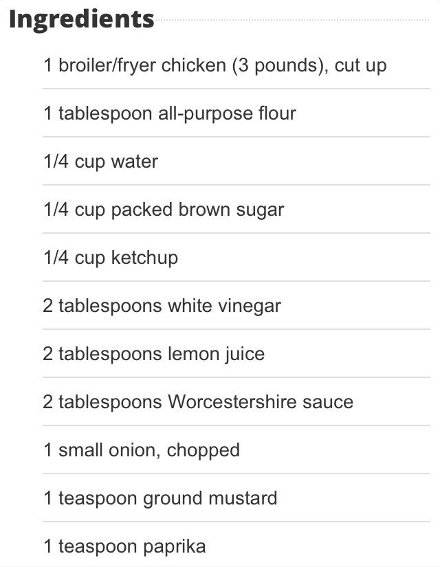 Baked Chicken Recipe 